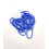 Rocaille tube facette pervenche opaque sur fil