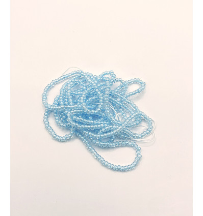 Rocaille diamantée tosca bleu ciel 10/o sur fil