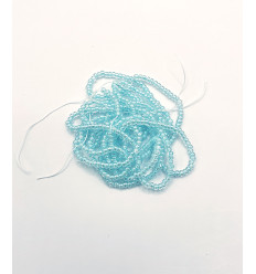 Rocaille diamantée tosca vert jade 10/o sur fil