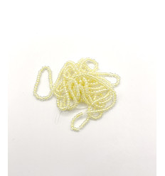 Rocaille diamantée tosca jaune clair 10/o sur fil