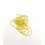 Rocaille tube facette opaque lustré jaune sur fil