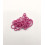 Rocaille diamantée opaque rose indien 10/o sur fil