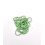 Rocaille tube facette vert prairie opaque sur fil
