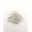 Rocaille diamantée argentée 10/o sur fil