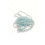 Rocaille diamantée tosca turquoise 10/o sur fil
