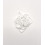 Rocaille tube facette blanc sur fil