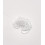 Rocaille tube facette satin blanc sur fil