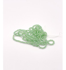 Rocaille diamantée tosca vert prairie 10/o sur fil