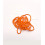 Rocaille tube ronde opaque orange sur fil