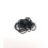 Rocaille tube facette noir sur fil
