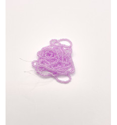 Rocaille diamantée tosca parme clair 10/o sur fil