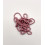 Rocaille diamantée vieux rose mat 10/o sur fil
