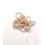 Rocaille diamantée terra lustré beige 10/o sur fil