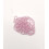 Rocaille diamantée rose pâle sur argent 10/o sur fil