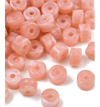 12x8mm - Perle colonne acrylique