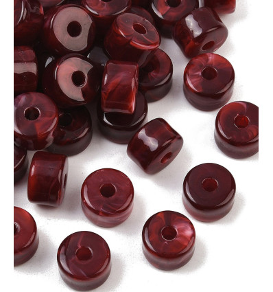 12x8mm - Perle colonne acrylique