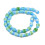 12x7mm - perle de verre filé millefiori en chapelet