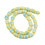 12x7mm - perle de verre filé millefiori en chapelet