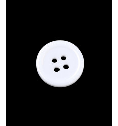 15mm - Bouton blanc 4 trous