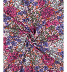 Jersey de coton - fleurs