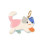 Pendentif chat tricolore