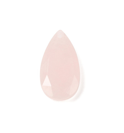 Quartz rose à facettes - Grosse larme