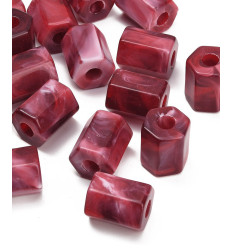 Lot de perles petits fleurs margueritte en acrylique (20pcs)