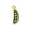 Pendentif oeil articulé + zircon vert