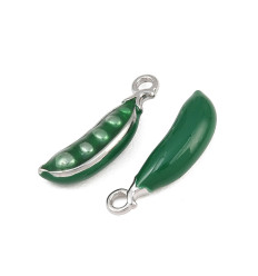 Pendentif petit pois émaillé
