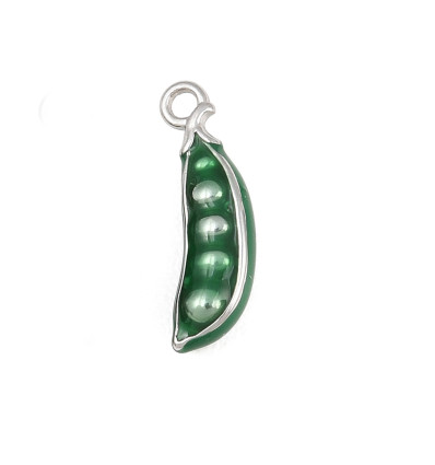 Pendentif petit pois émaillé