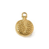 Pendentif oeil articulé + zircon vert