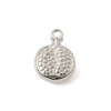 Pendentif oeil articulé + zircon vert