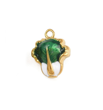 Pendentif choux chinois émaillé