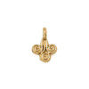 Pendentif oeil articulé + zircon vert
