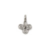 Pendentif oeil articulé + zircon vert