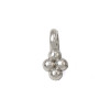 Pendentif oeil articulé + zircon vert