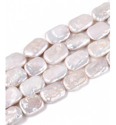 Perles de Keshi en nacre - Chapelet