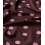 Viscose à pois Peyton - Bordeaux/rose