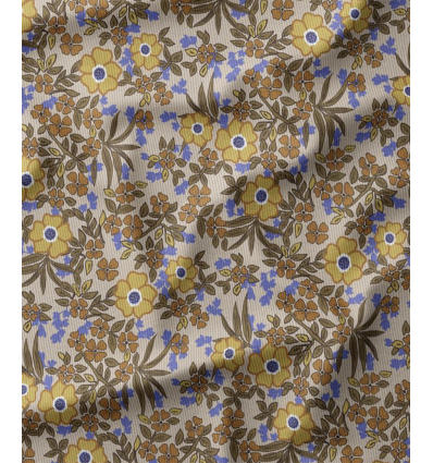 Tissu jacquard bio "Leaf" - Mind The Maker