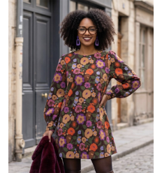 Velours milleraies - fleurs d'automne