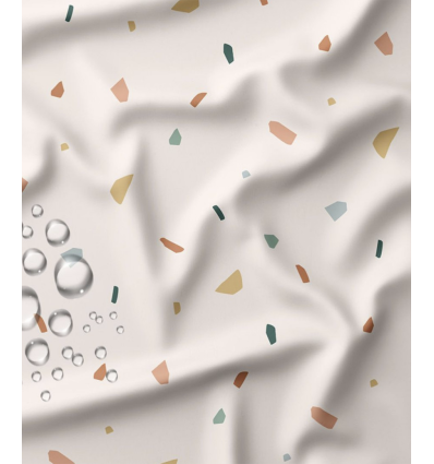Tissu imperméable terrazzo