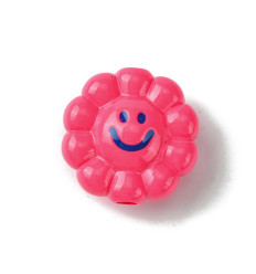 23mm - Grosse perle fleur smiley