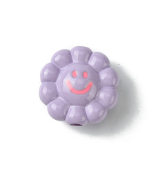 23mm - Grosse perle fleur smiley