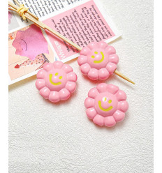 23mm - Grosse perle fleur smiley