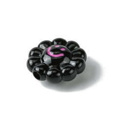 23mm - Grosse perle fleur smiley