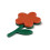 Pendentif plexi fleur sur tige