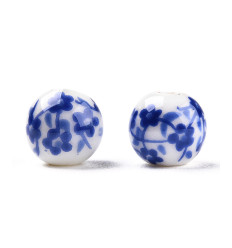 Perle ronde en porcelaine