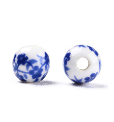 Perle ronde en porcelaine