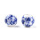 8mm - perle ronde en porcelaine