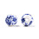 8mm - perle ronde en porcelaine